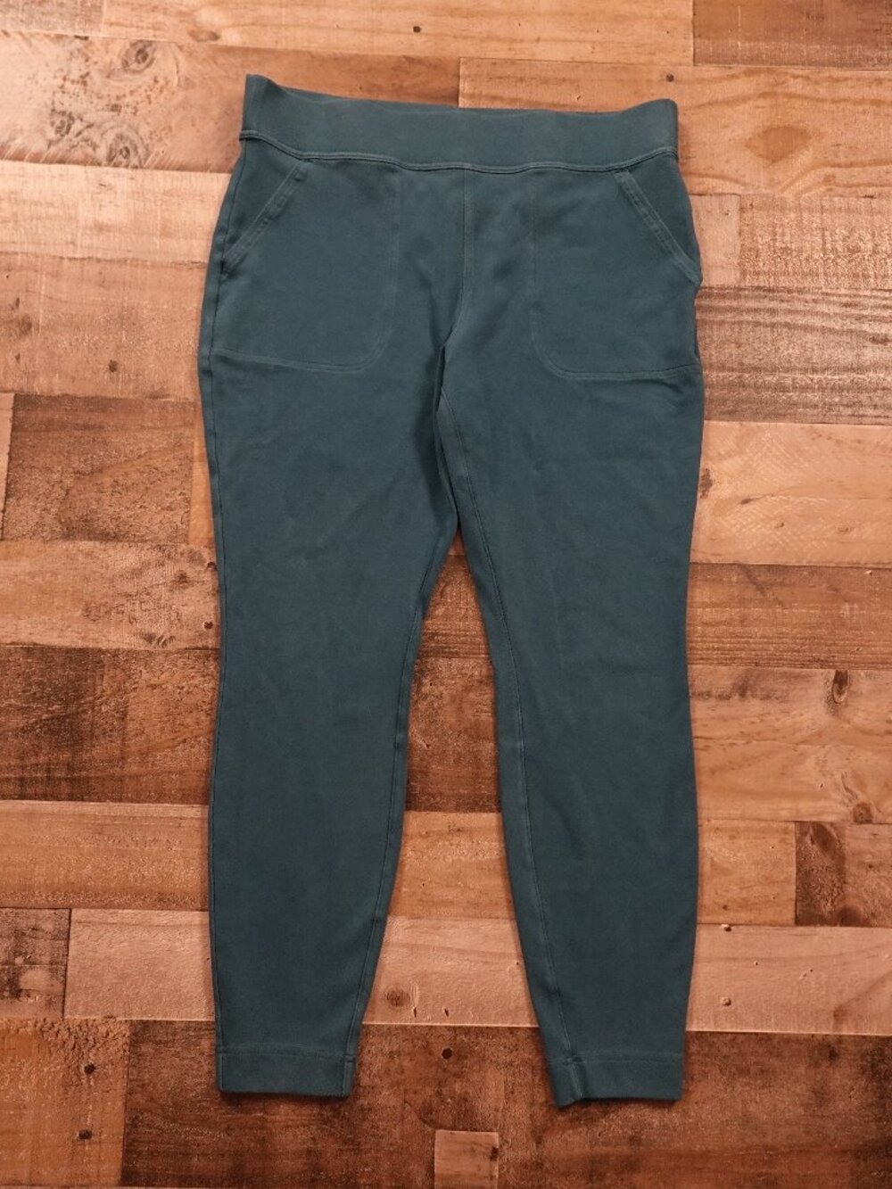 Duluth Trading NoGA Naturale Cotton Leggings Women’s Large Teal Pull On Pants